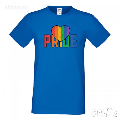 Мъжка тениска Pride Heart multicolor Прайд,Празник.Повод,Изненада, снимка 3 - Тениски - 37104978