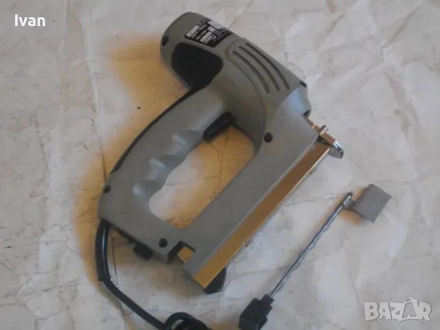 Нов Немски Комбиниран Електрически ТАКЕР Дърводелски Голям За Скоби и Пирони 15-32мм Top CRAFT TET , снимка 17 - Други инструменти - 47341997