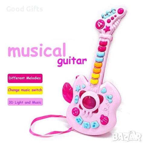 Детска китара Замръзналото кралство, снимка 2 - Музикални играчки - 42808357