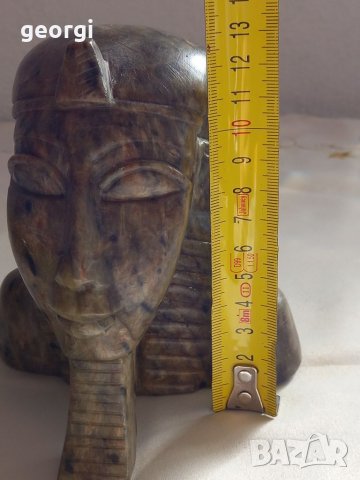 Статуетка на фараон от яспис , снимка 6 - Декорация за дома - 35083482