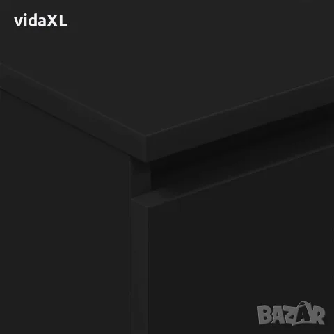 vidaXL Сайдборд, черен, 60x35x98,5 см, инженерно дърво, снимка 9 - Бюфети - 56147688