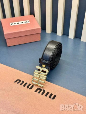 колани от естествена кожа в кутия miu miu , снимка 2 - Колани - 50608325