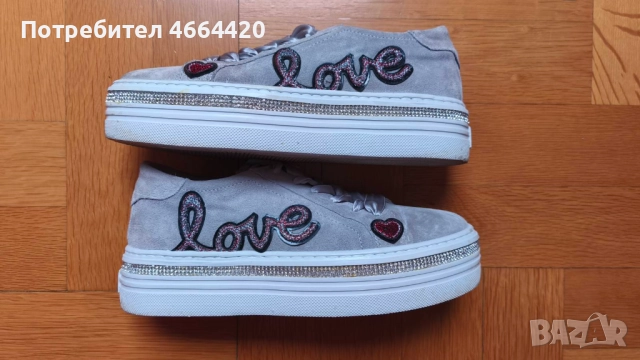 Сникърси Togoshi от естествен велур, снимка 4 - Кецове - 52639267