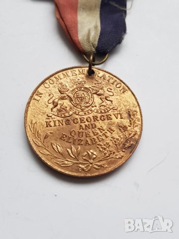 Английски медал, снимка 5 - Антикварни и старинни предмети - 38845236
