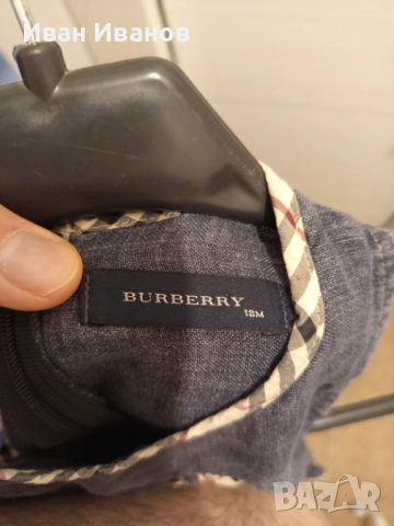 Оригинална детска рокля Burberry - размер 92, снимка 6 - Бебешки рокли - 51642908