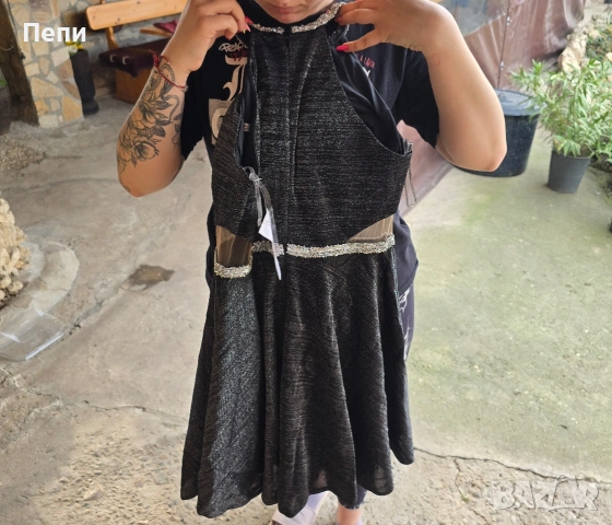 Дамска черна рокля официална - чисто НОВА, снимка 2 - Рокли - 53926522