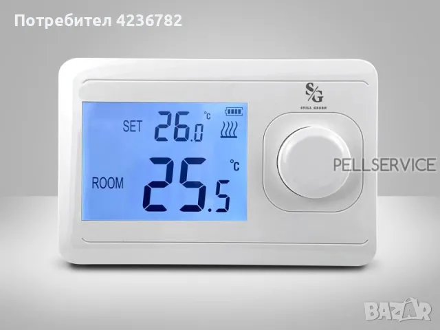 БЕЗЖИЧЕН СТАЕН ТЕРМОСТАТ 8038 RF, снимка 2 - Друга електроника - 49648616