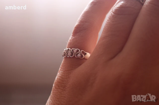 Сребърен пръстен модел R034, снимка 4 - Пръстени - 51340886