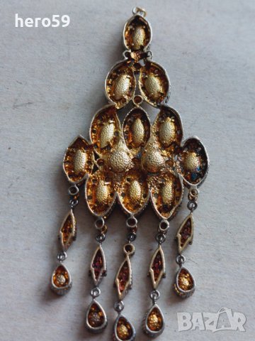 Дамско златно колие(медальон) с диаманти-злато,сребро , снимка 11 - Колиета, медальони, синджири - 42795288