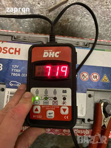 Почти нов акумулатор Bosch/Бош PP008 77 амп/ч 780 А усилен стартов ток, снимка 2 - Аксесоари и консумативи - 52598310