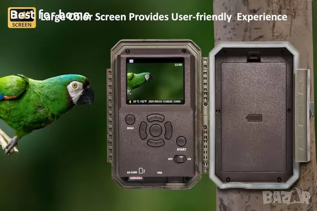 Woomoon Ловна камера 60MP 4K HD с 64 GB SD карта, снимка 2 - Оборудване и аксесоари за оръжия - 48468209