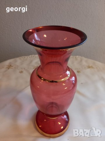 Ваза цветен кристал с позлата Joska, снимка 7 - Декорация за дома - 35266181