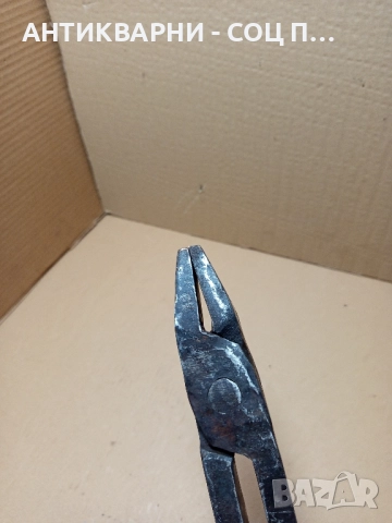 Стари Масивни Ръчно Ковани Ковашки Клещи., снимка 7 - Антикварни и старинни предмети - 51726170