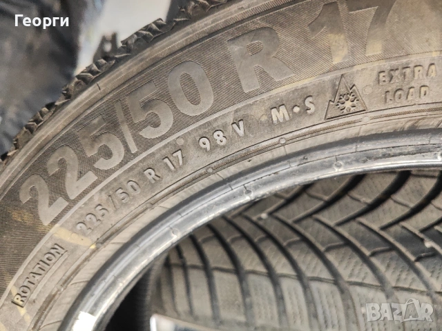 4бр.зимни гуми 225/50/17 Semperit, снимка 6 - Гуми и джанти - 53911858