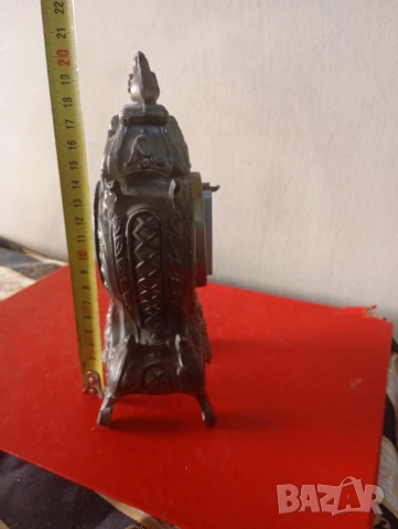 Бароков настолен часовник, снимка 3 - Антикварни и старинни предмети - 53968964