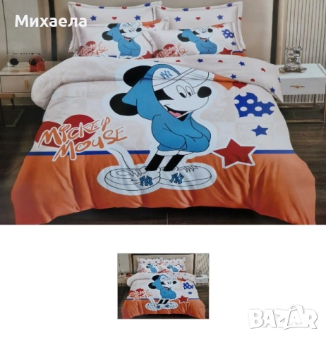 Спален комплект от 4 части без ластик - няколко десена - 50 лв.