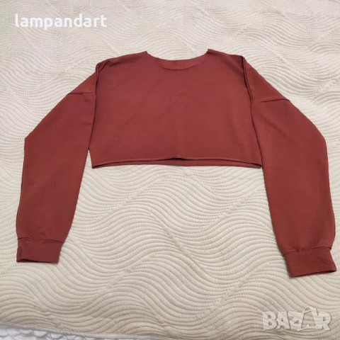 Кафява блузка , снимка 2 - Блузи с дълъг ръкав и пуловери - 52587920