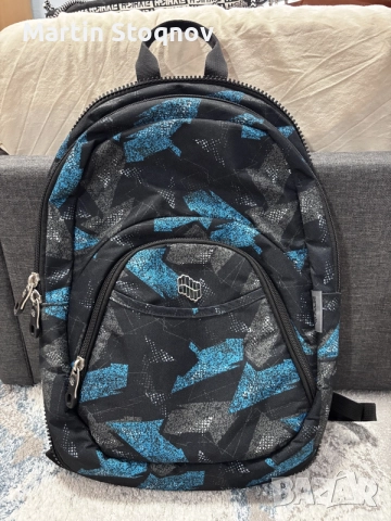 Ученическа раница 2в1 Pulse Teens Blue Arrow, черно-синя, снимка 6 - Раници - 55987274
