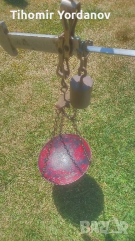 Кантар -Паланца до -50 кг., снимка 7 - Антикварни и старинни предмети - 51479124