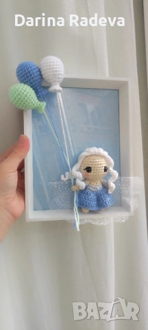 Рамка с Елза амигуруми 