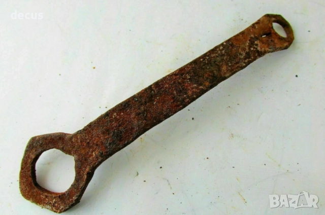 Антична кована желязна дръжка за врата с лост, снимка 5 - Антикварни и старинни предмети - 51456151