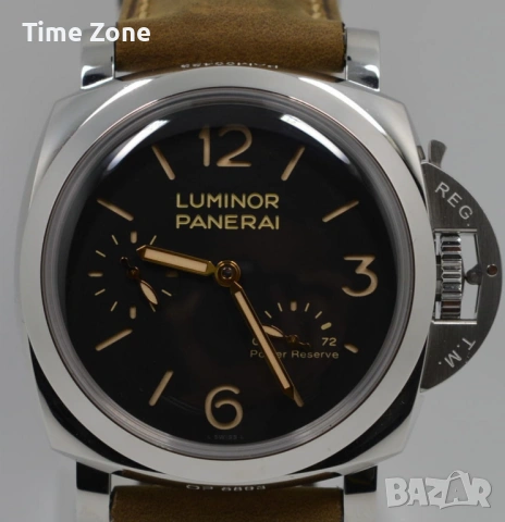 Panerai Luminor 1950 3 Days GMT 44mm Steel Black Dial Automatic Различни Варианти, снимка 14 - Мъжки - 48009872
