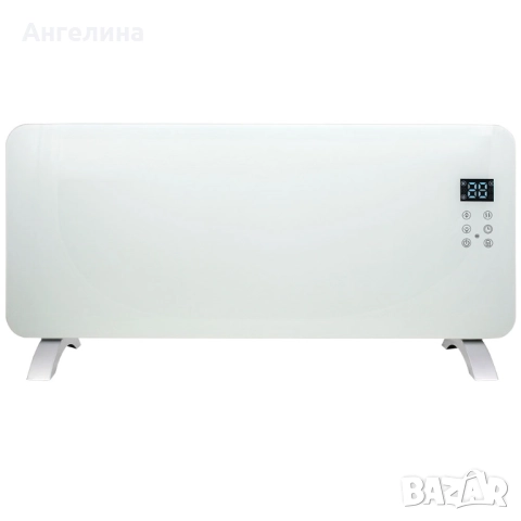 Печка конвекторна Homa PH-2039-GW, 2000W, стъклен панел, снимка 2 - Отоплителни печки - 51562136