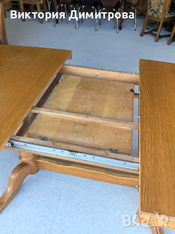 Разтегателна трапезна маса (10-147), снимка 7 - Маси - 54088838