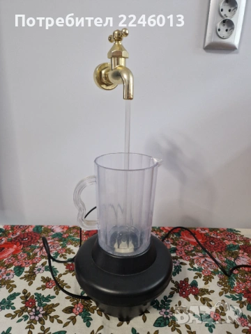 Интересна нощна лампа-чешмичка, снимка 13 - Настолни лампи - 37882382