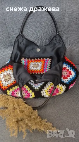 плетена чанта торба, снимка 2 - Чанти - 47434996