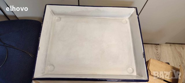 Емайлирана тава#1, снимка 2 - Антикварни и старинни предмети - 44490093