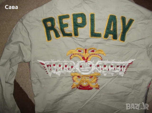 Риза REPLAY  мъжка,С, снимка 6 - Ризи - 48605755