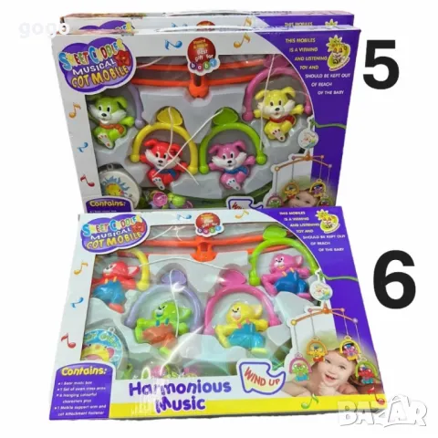 Музикална бебешка въртележка за кошара, снимка 4 - Играчки за стая - 48731237