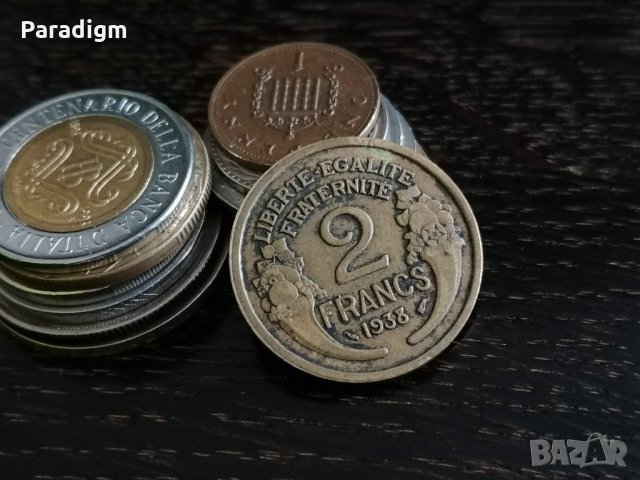 Монета - Франция - 2 франка | 1938г., снимка 1 - Нумизматика и бонистика - 31178568