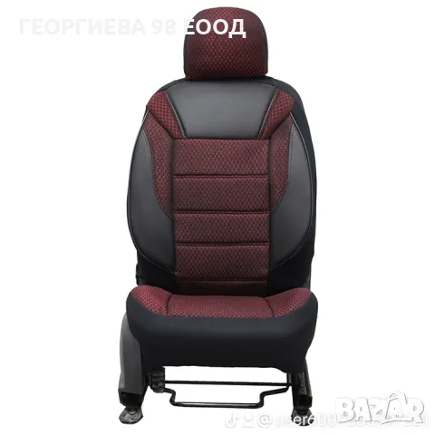 Тапицерия за седалки 1181 класико черно / бордо