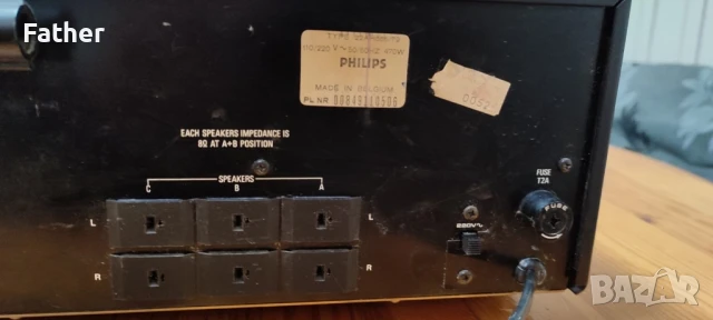 Винтидж ресивър Philips 22A H686, снимка 6 - Ресийвъри, усилватели, смесителни пултове - 50867032