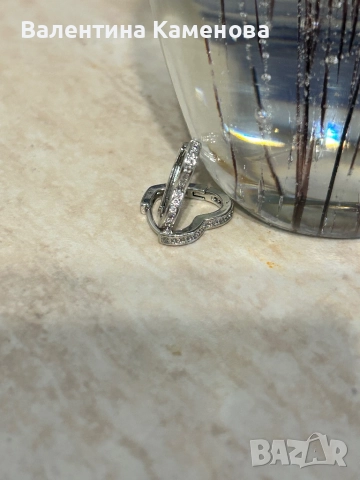 Сребърни обеци(925)  ,нови .Английско закопчаване , снимка 5 - Обеци - 52350380