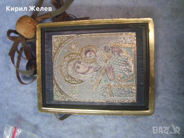 ПРАВОСЛАВНА ИКОНКА ДВУСТРАННА КРАСИВА СТАРА НАГРЪДНА  54451, снимка 10 - Антикварни и старинни предмети - 37656551