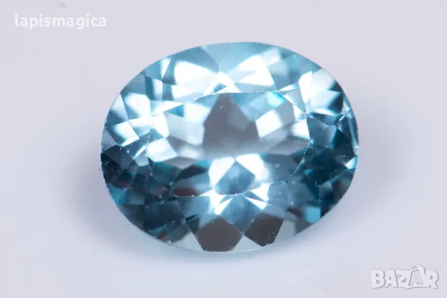 Син топаз 3.26ct 10x8mm овална шлифовка #13