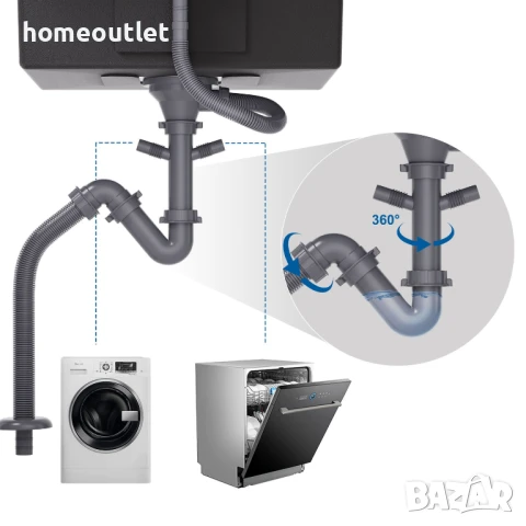 ПРОМОЦИЯ Кухненска мивка от неръждаема стомана с нано покритие 913258-06-JHG0606, снимка 4 - Мивки - 51128365