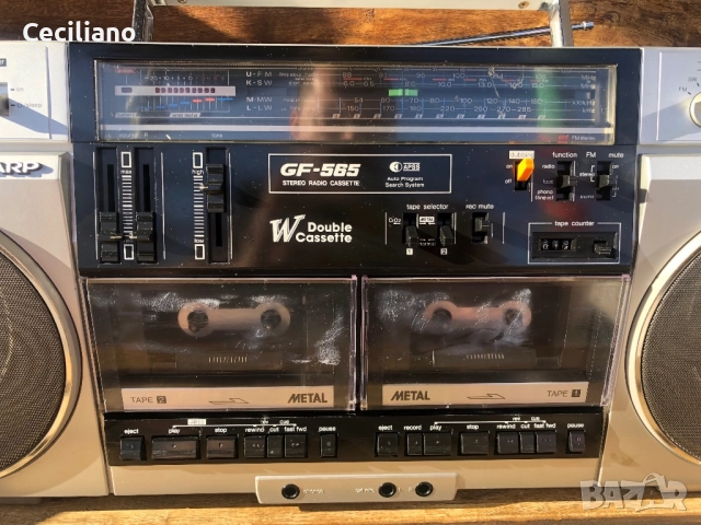 🎄SHARP GF 565H (45w) -радиокасетофон, снимка 3 - Радиокасетофони, транзистори - 52800191