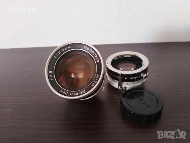 Обектив AUTO BEROLINA 1:2.8 f=28mm Japan, снимка 3 - Обективи и филтри - 55903300