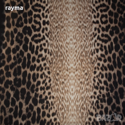 Плат Just Cavalli деним принт леопард 180х160см, снимка 4 - Платове и дамаски - 51845050