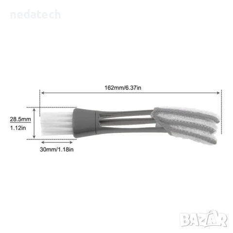 Уред за почистване на вентилационни отвори на автомобила, 18x2.5 см., снимка 3 - Аксесоари и консумативи - 51340359