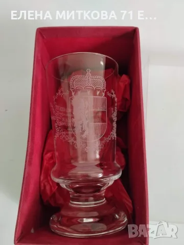 Масивна кристална чаша в луксозна опаковка, снимка 2 - Чаши - 56121872