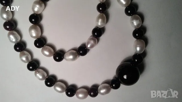 ЕСТЕСТВЕНИ ГРАНАТИ +  ПЕРЛИ - КОЛИЕ / ГЕРДАН