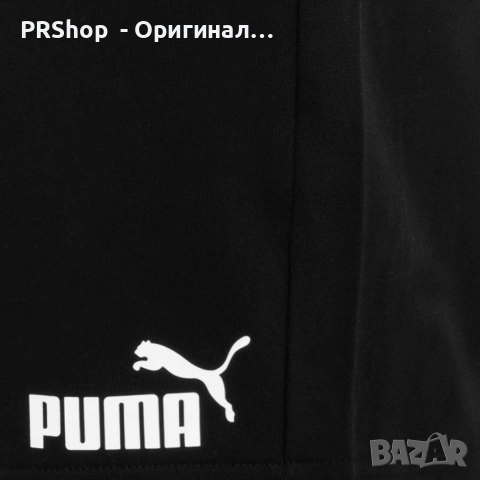 Детски къси панталони Пума, черни с лого, р-р 146, 152,164,176, памук, снимка 4 - Детски къси панталони - 53899678