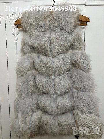 Елек естествен косъм от лисица, снимка 3 - Елеци - 42848280