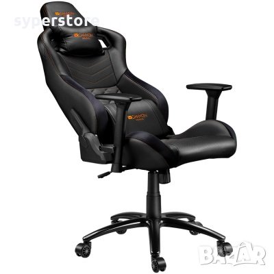 Геймърски стол CANYON CND-SGCH7, Nightfall GС-7 Черен, геймърски стол с ергономичен дизайн, снимка 3 - Столове - 30520779