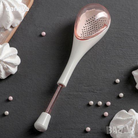 1821 Решетъчна лъжица диспенсър за пудра захар сол, снимка 9 - Прибори за хранене, готвене и сервиране - 30755843